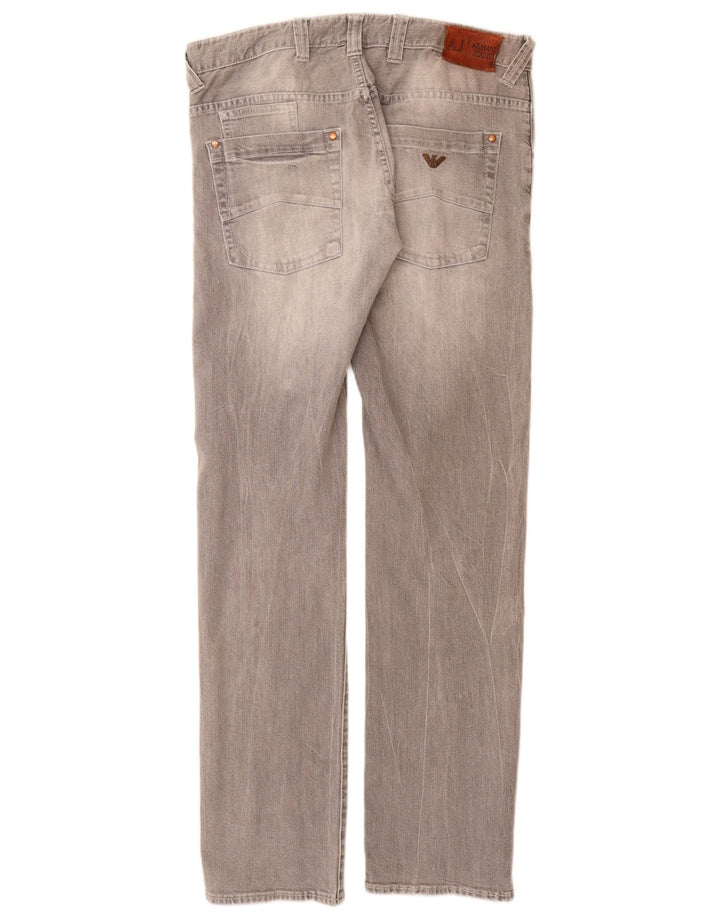 Blugi Slim Bărbați ARMANI W32 L33 Bumbac Gri