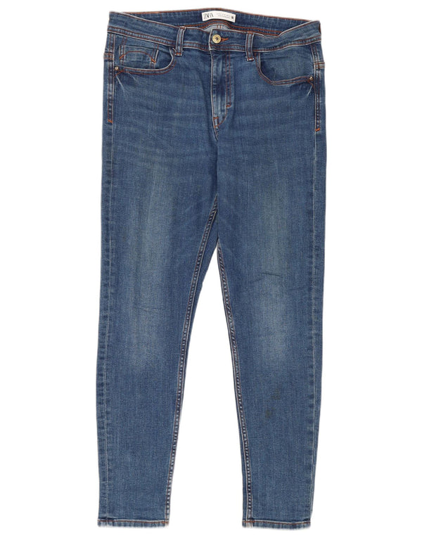 Blugi skinny de damă Zara EU 42 Large W32 L27 Blue Bumbac