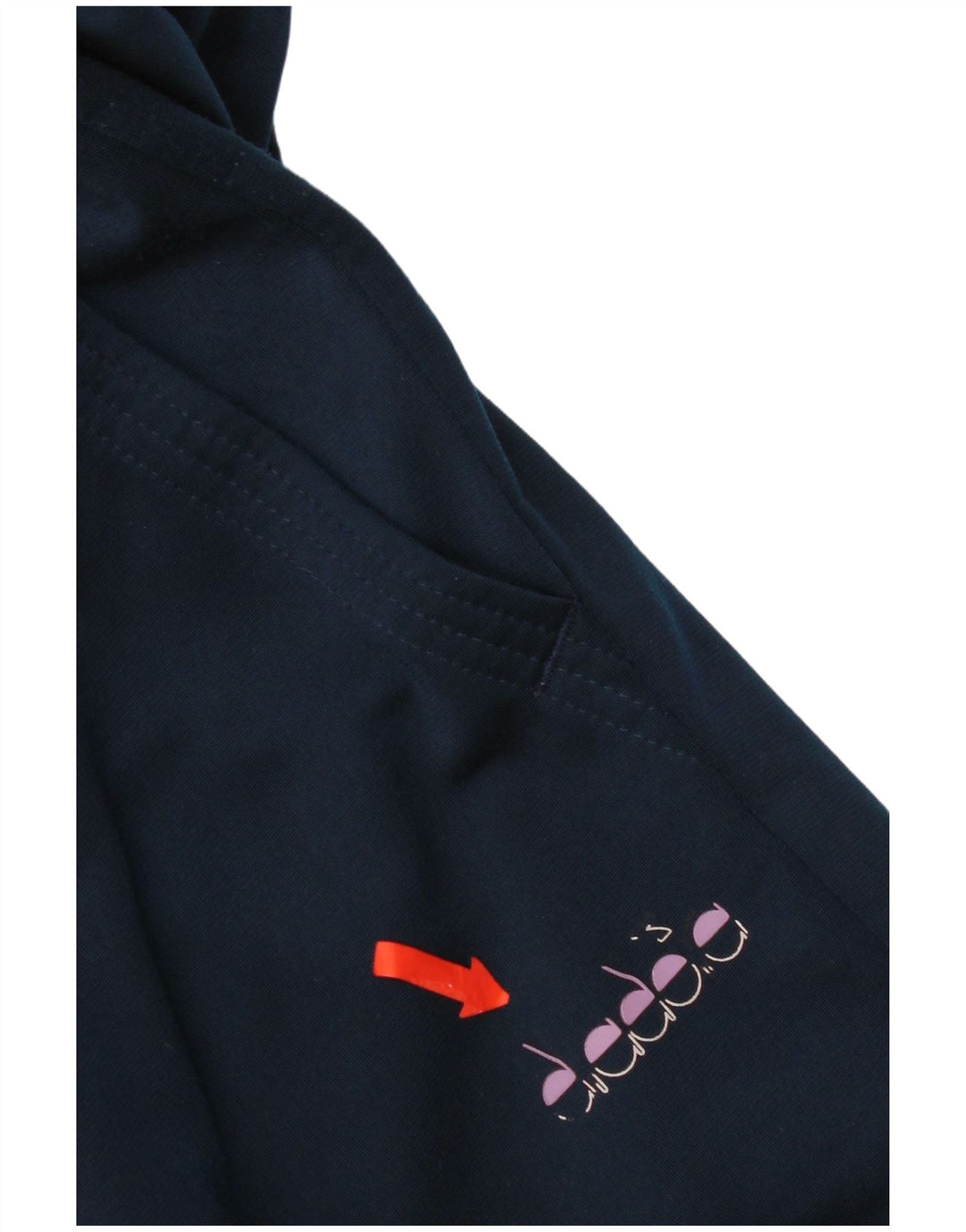 Pantaloni de trening Diadora pentru femei UK 16, mari, bleumarin, poliester