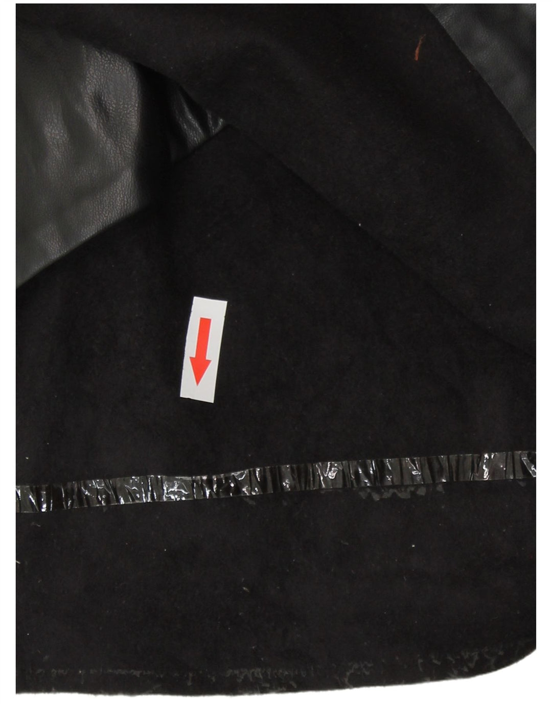 Fusta mini din piele artificială pentru femei Zara, mare W30, poliuretan negru