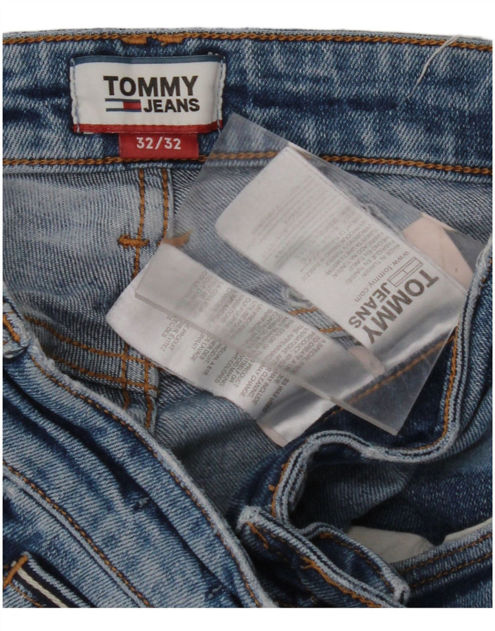 Blugi drepti pentru bărbați TOMMY HILFIGER L32 L32 Bumbac albastru