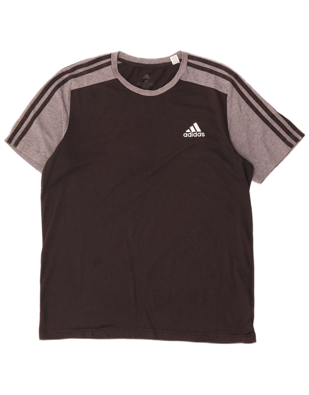 Tricou pentru bărbați Adidas Top Mediu Negru Poliester Bloc de culoare