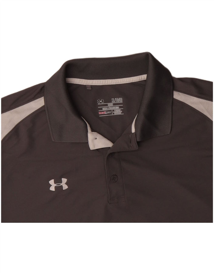 Cămașă polo pentru bărbați UNDER ARMOUR Heat Gear XL, gri, poliester color bloc