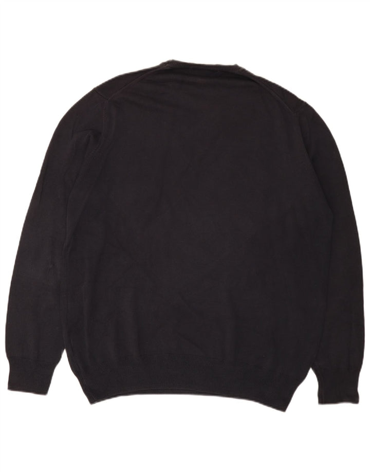 Pulover pentru bărbați Zara, cu decolteu, XL, negru