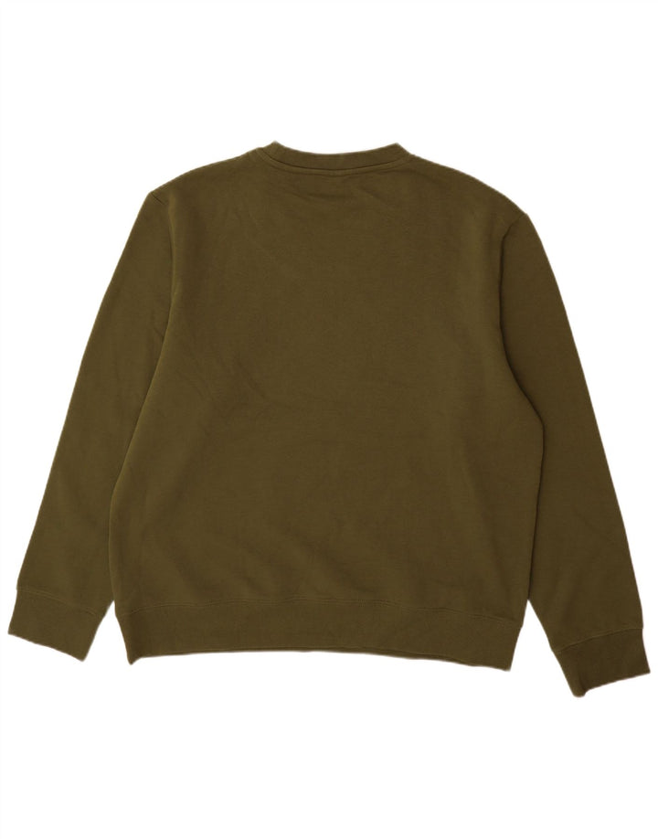Pulover cu grafic pentru bărbați Jack & Jones, bumbac kaki 2XL