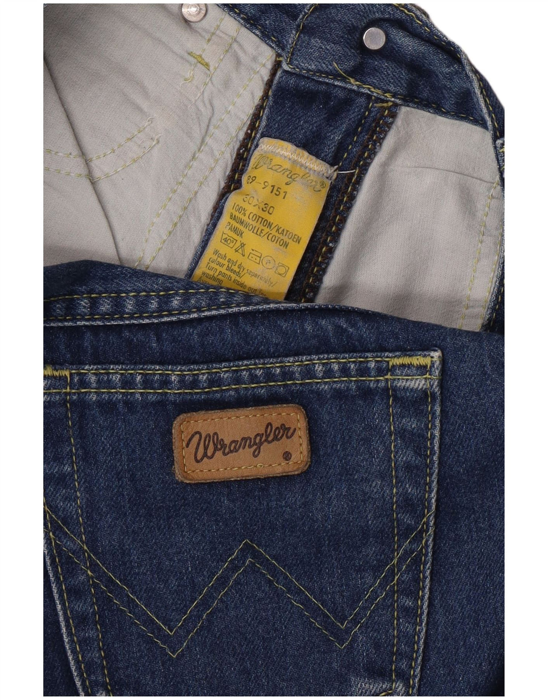WRANGLER Blugi drepti pentru bărbați W30 L30 bumbac bleumarin