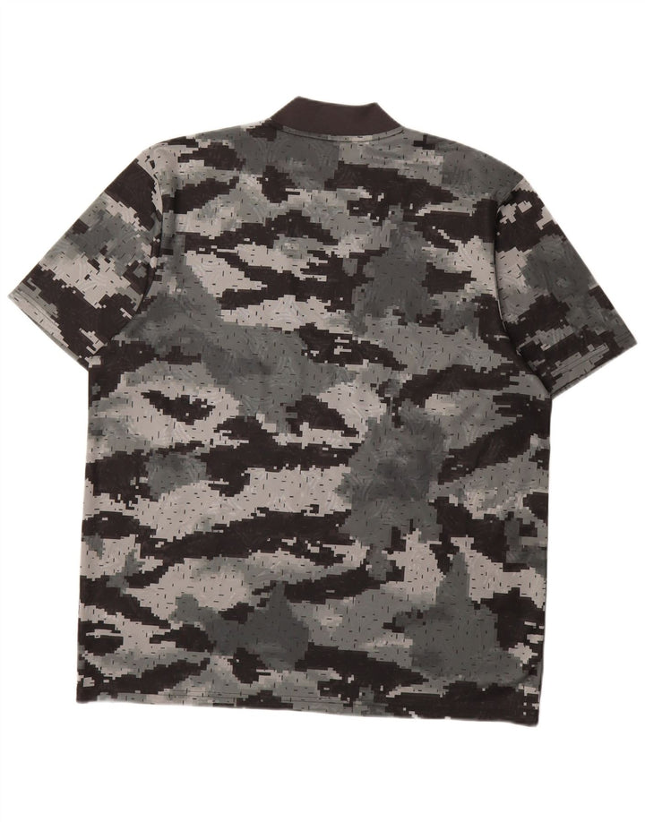 Tricou grafic pentru bărbați ADIDAS Top Medium Gri din poliester camuflaj