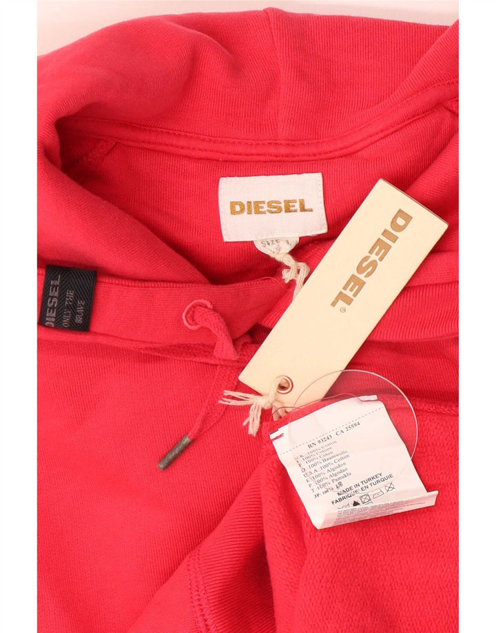 Pulover Diesel pentru bărbați, bumbac, roz mare