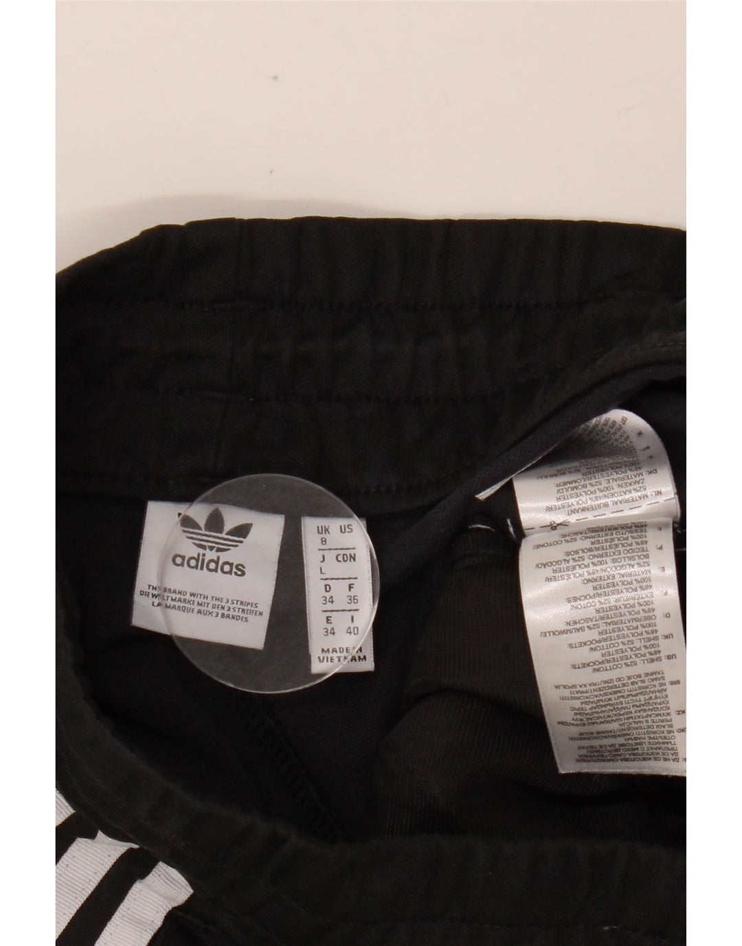 Pantaloni de trening ADIDAS pentru femei UK 8 mic bumbac negru