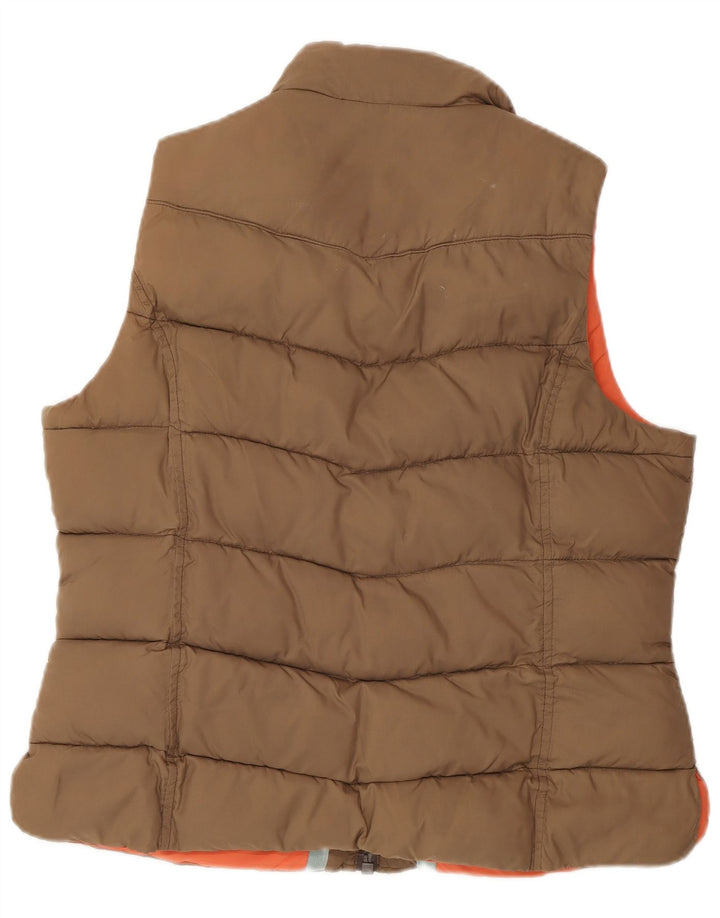 Gilet căptușit pentru femei Joules UK 16, mare, maro, poliester