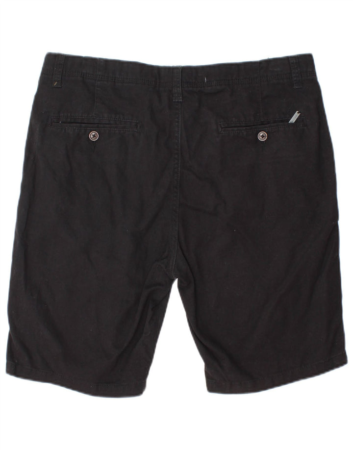 Pantaloni scurți chino pentru bărbați Pierre Cardin, cu tăiere obișnuită, mediu W32, bumbac negru