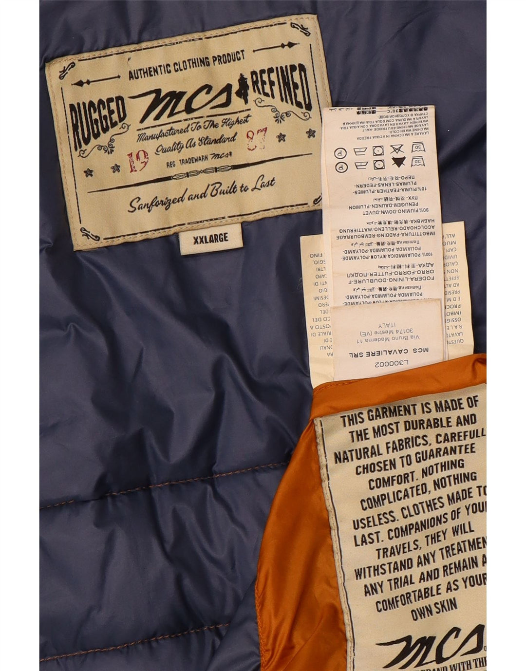 Gilet căptușit pentru bărbați Marlboro Classics UK 44 2XL Maro Poliamidă