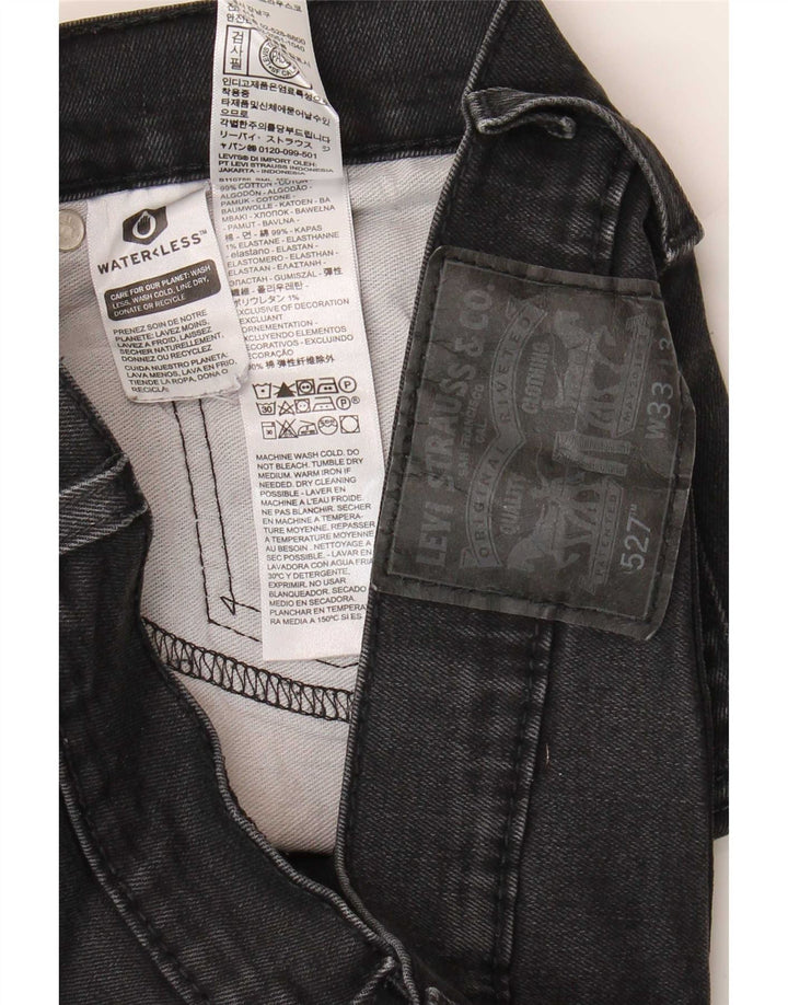 Blugi Levi's 527 Bootcut W33 L34, bumbac negru