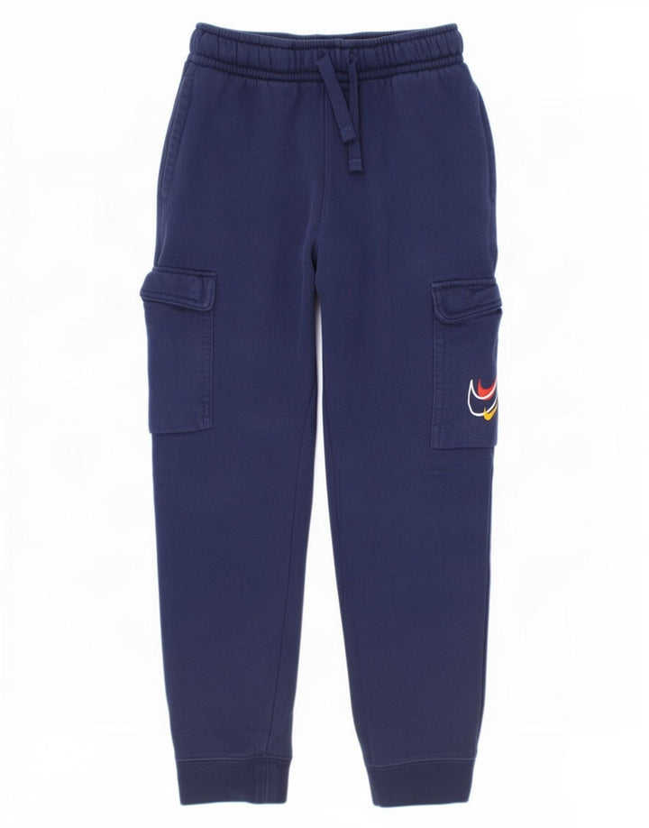 Pantaloni de trening cargo Nike pentru băieți Pantaloni de jogging 10-11 ani, mijlocii, bleumarin