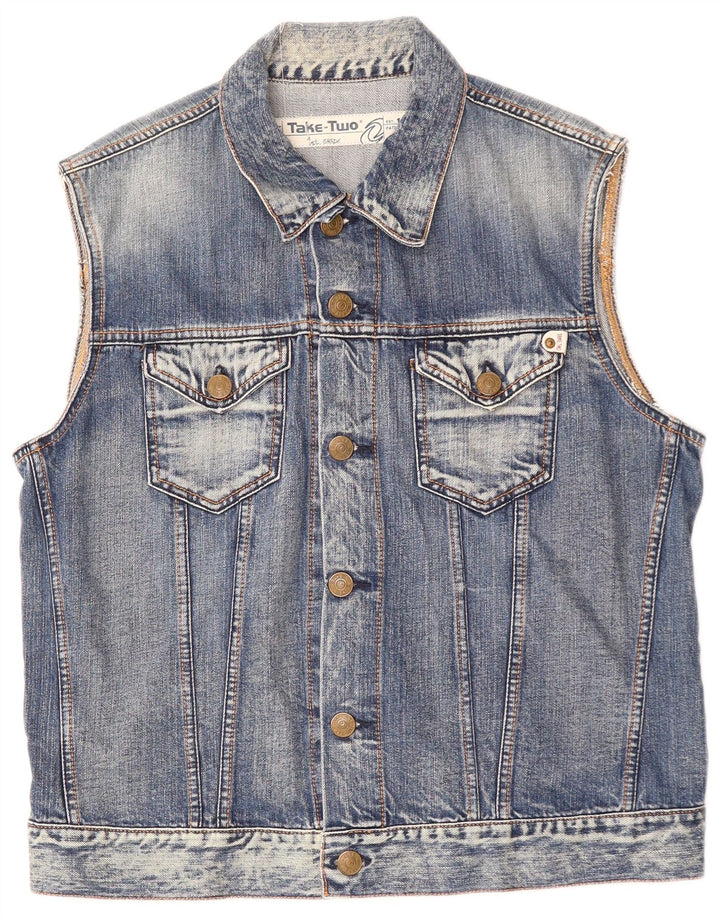 Gilet TAKE TWO Băieți Denim 13-14 Ani XL Bumbac Albastru