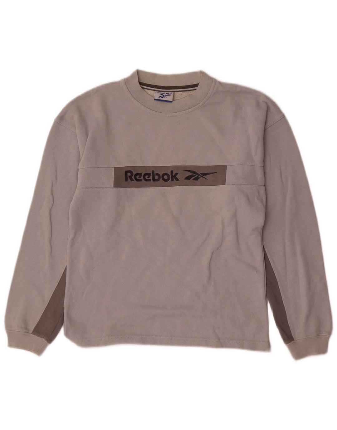 Pulover cu grafică REEBOK pentru băieți, 11-12 ani, gri Colorblock