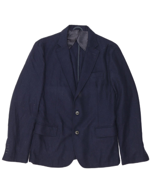 Jachetă pentru bărbați Trussardi Jeans cu 2 nasturi IT 48 Medium Bleumarin