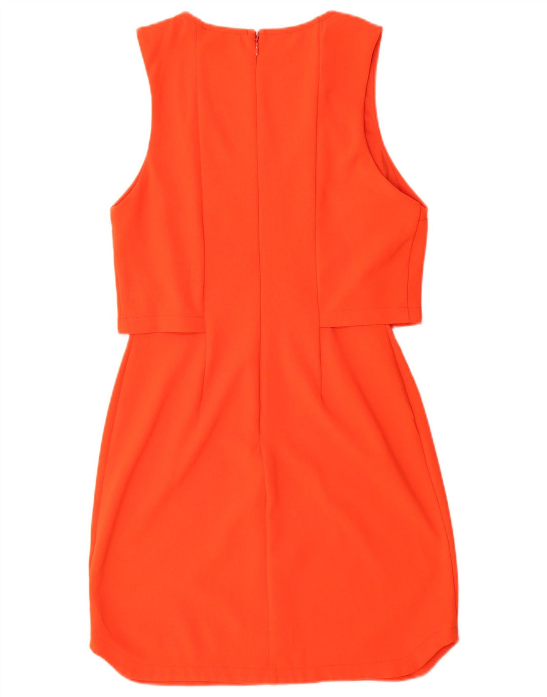 Topshop Rochie pentru femei fără mâneci, UK 10 Poliester portocaliu mic