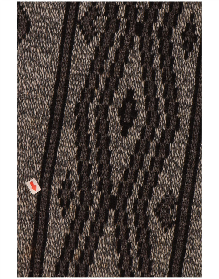 ANGELO LITRICO Pulover pentru bărbați cu gât roșu IT 52/54 Mare Gri Geometric