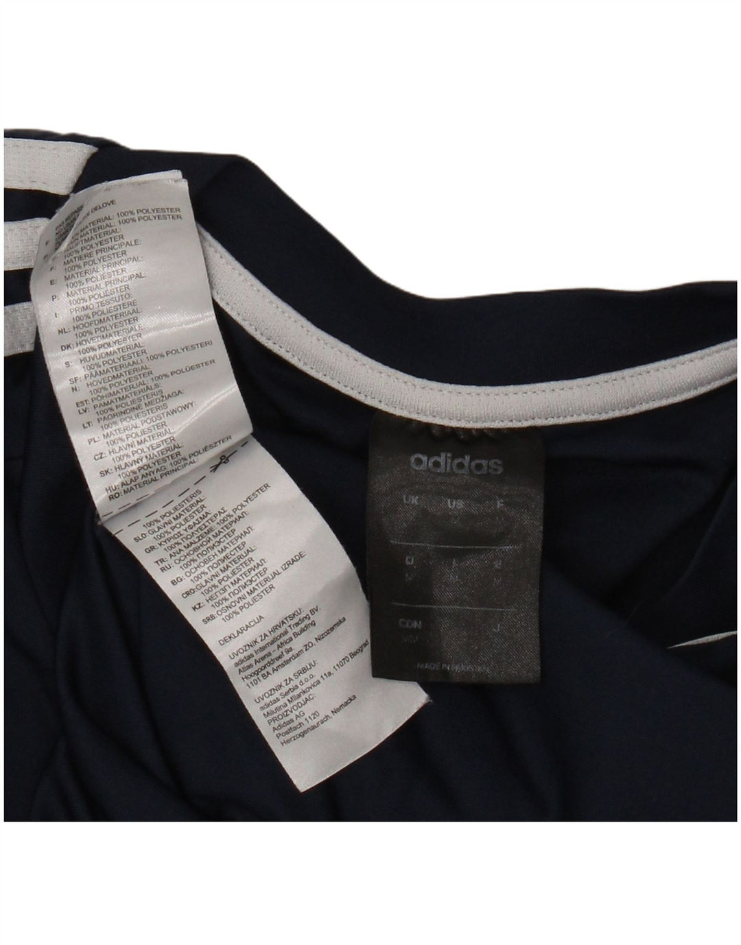 Tricou Adidas Climalite pentru bărbați Top Mediu Bleumarin Poliester