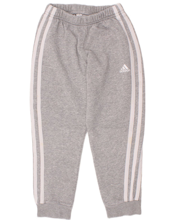 Pantaloni de trening Adidas Băieți Pantaloni de jogging 6-7 ani Bumbac cu pete gri