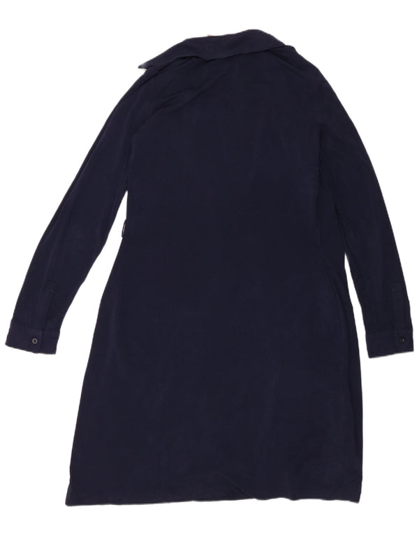 Rochie Wrap Calvin Klein pentru femei UK 14 Medium Bleumarin Poliester