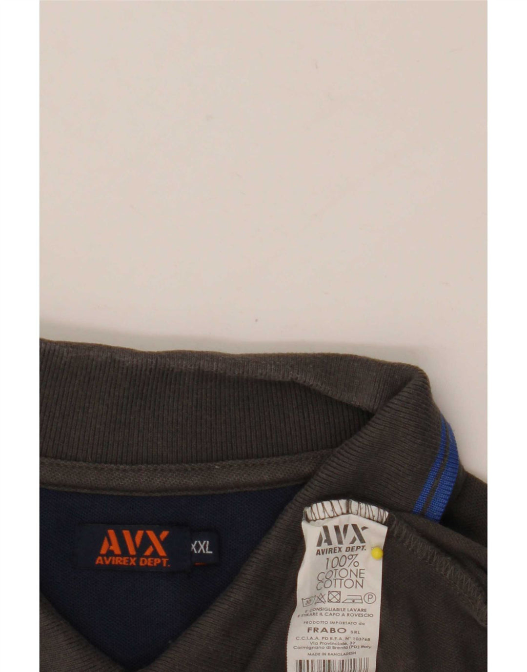 Tricou polo Avirex pentru bărbați 2XL gri