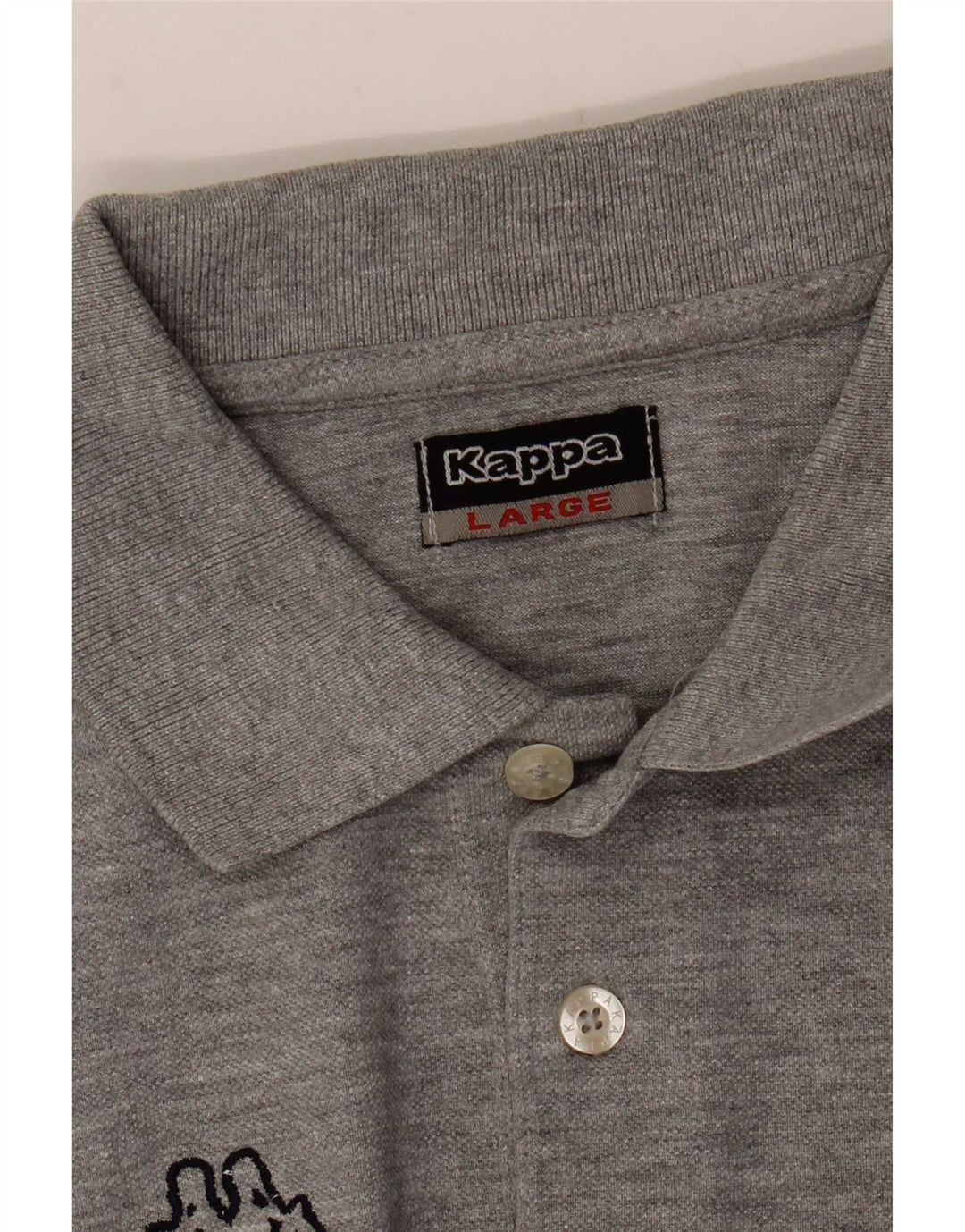 Tricou polo pentru bărbați Kappa, mare, gri