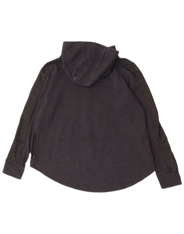 Pulover Nike pentru femei, cu fermoar, bumbac, negru, UK 14