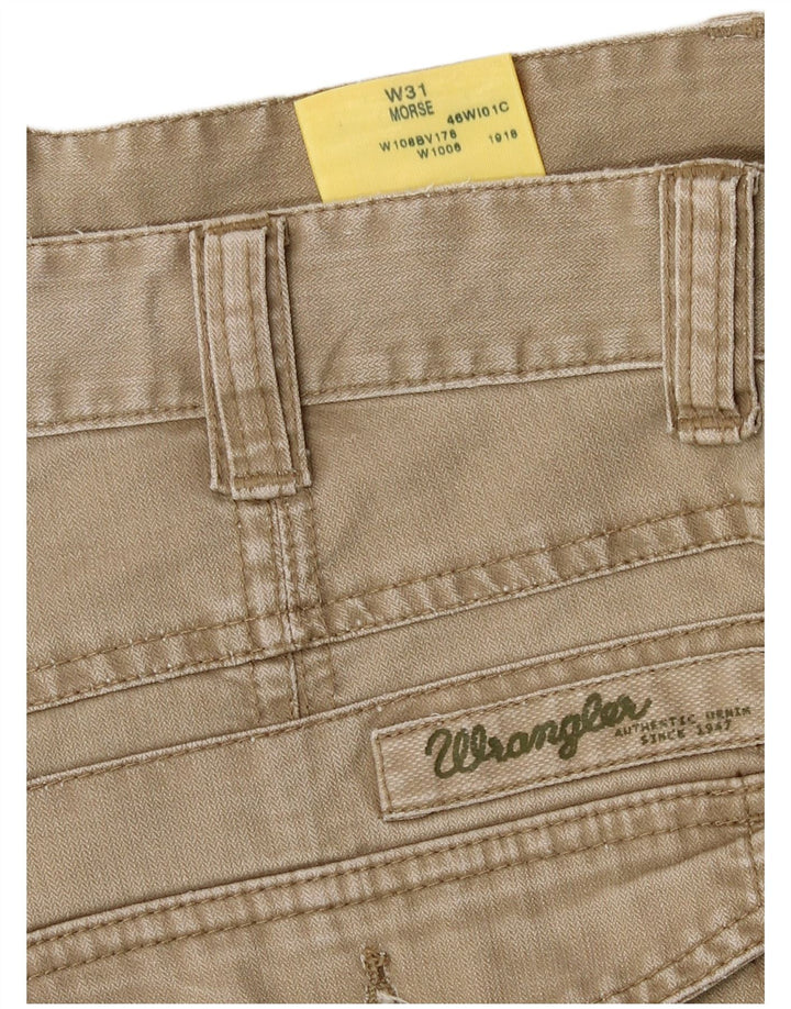 Pantaloni scurți chino Morse Wrangler pentru bărbați W31 bumbac mediu bej