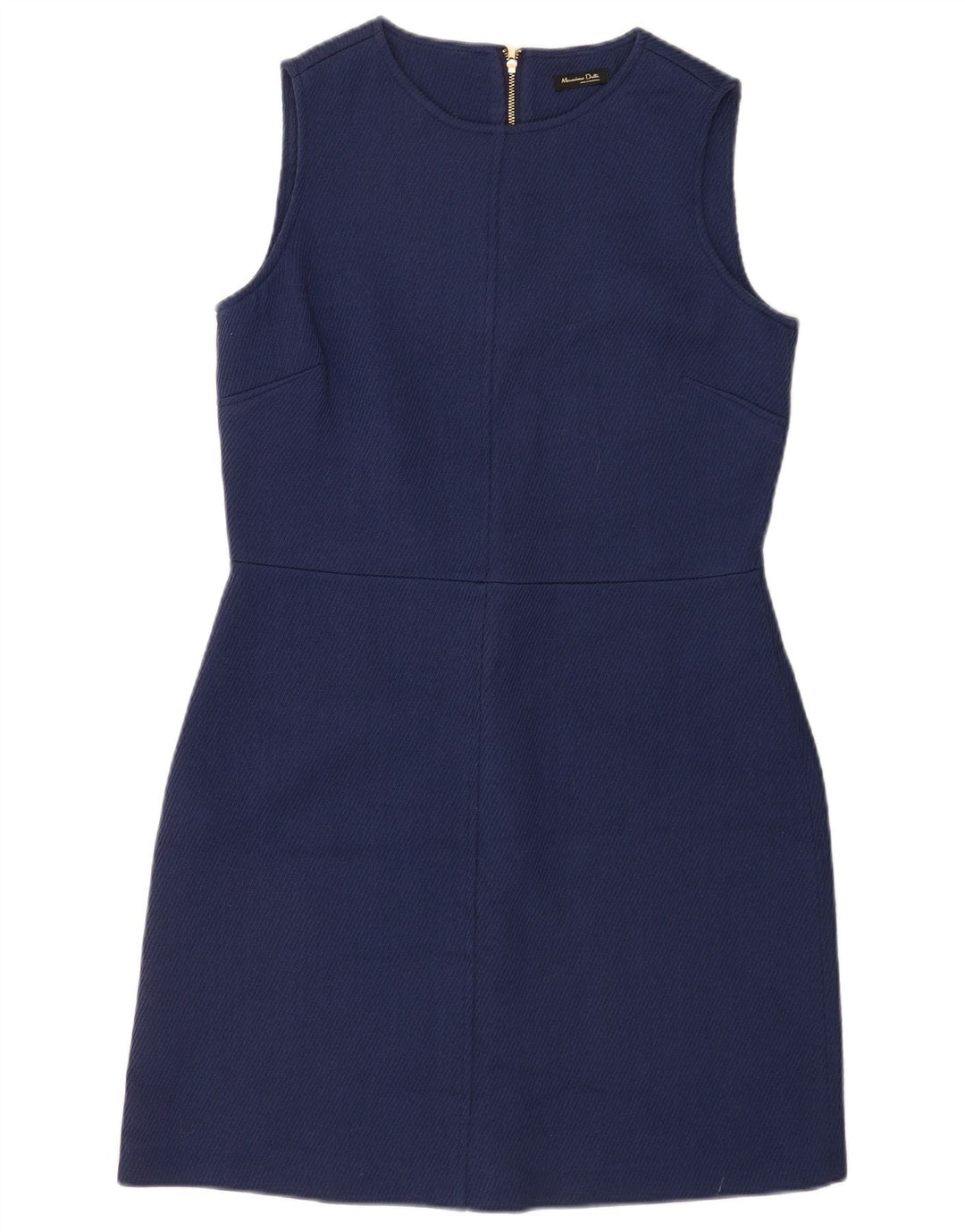 Massimo Dutti Rochie de damă fără mâneci teacă EU 42 Lână mare bleumarin