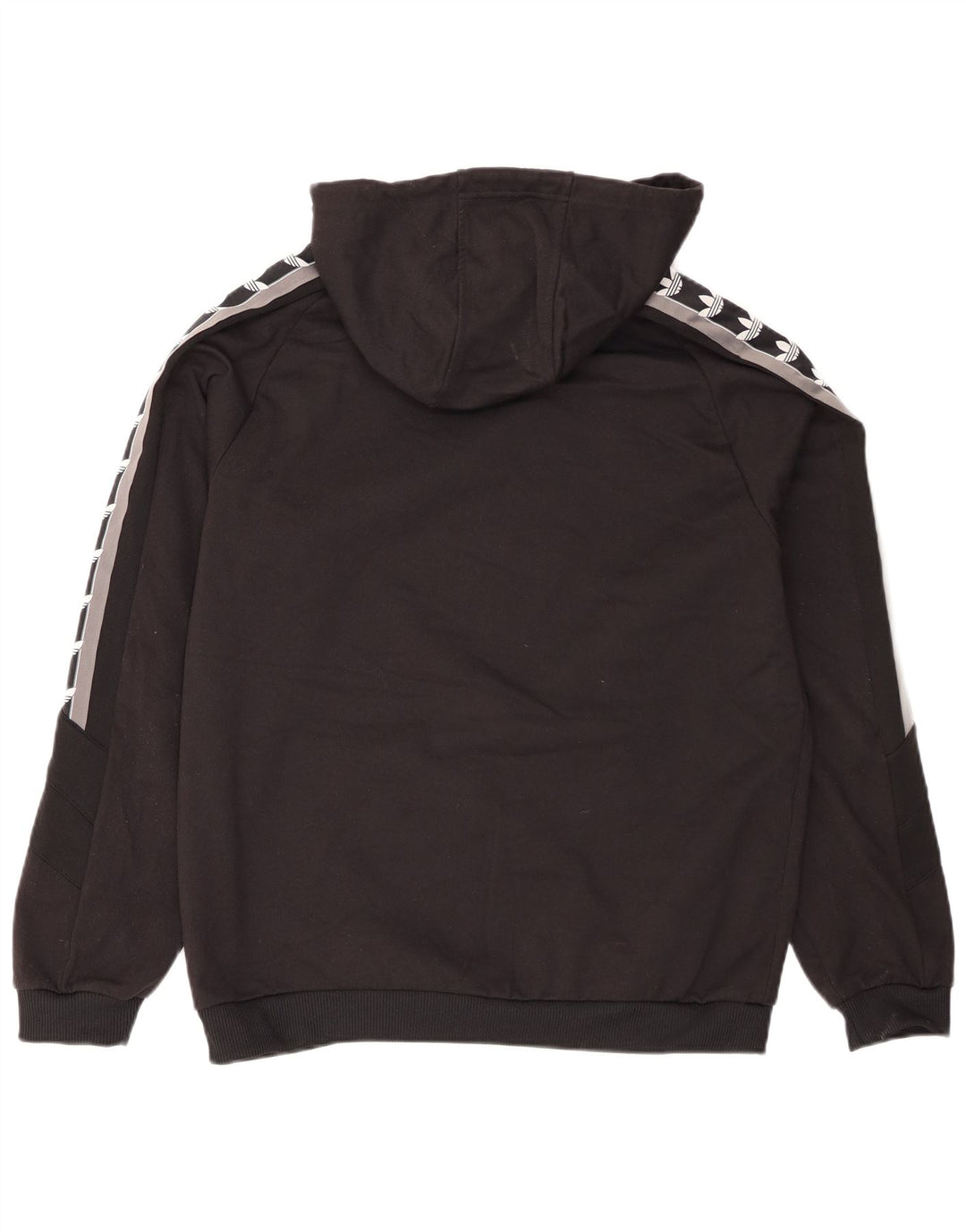 Pulover cu glugă grafic pentru bărbați Adidas, mediu negru, poliester bloc de culoare