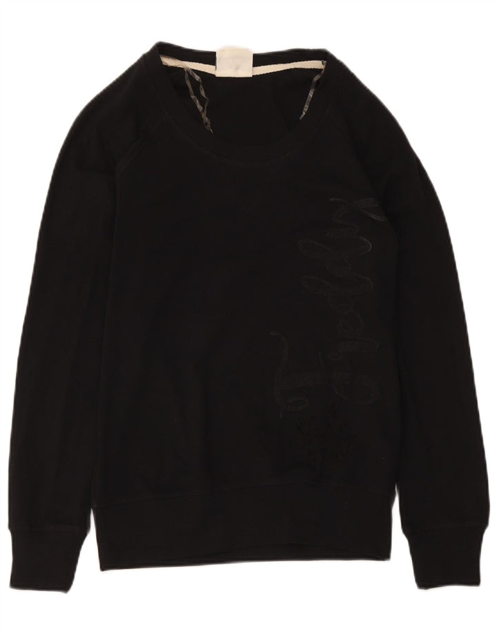 Pulover cu grafic pentru femei Freddy UK 12 Bumbac mediu negru