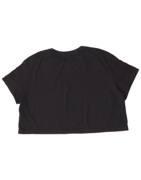 Tricou grafic supradimensionat pentru femei Nike UK 18 XL, bumbac negru