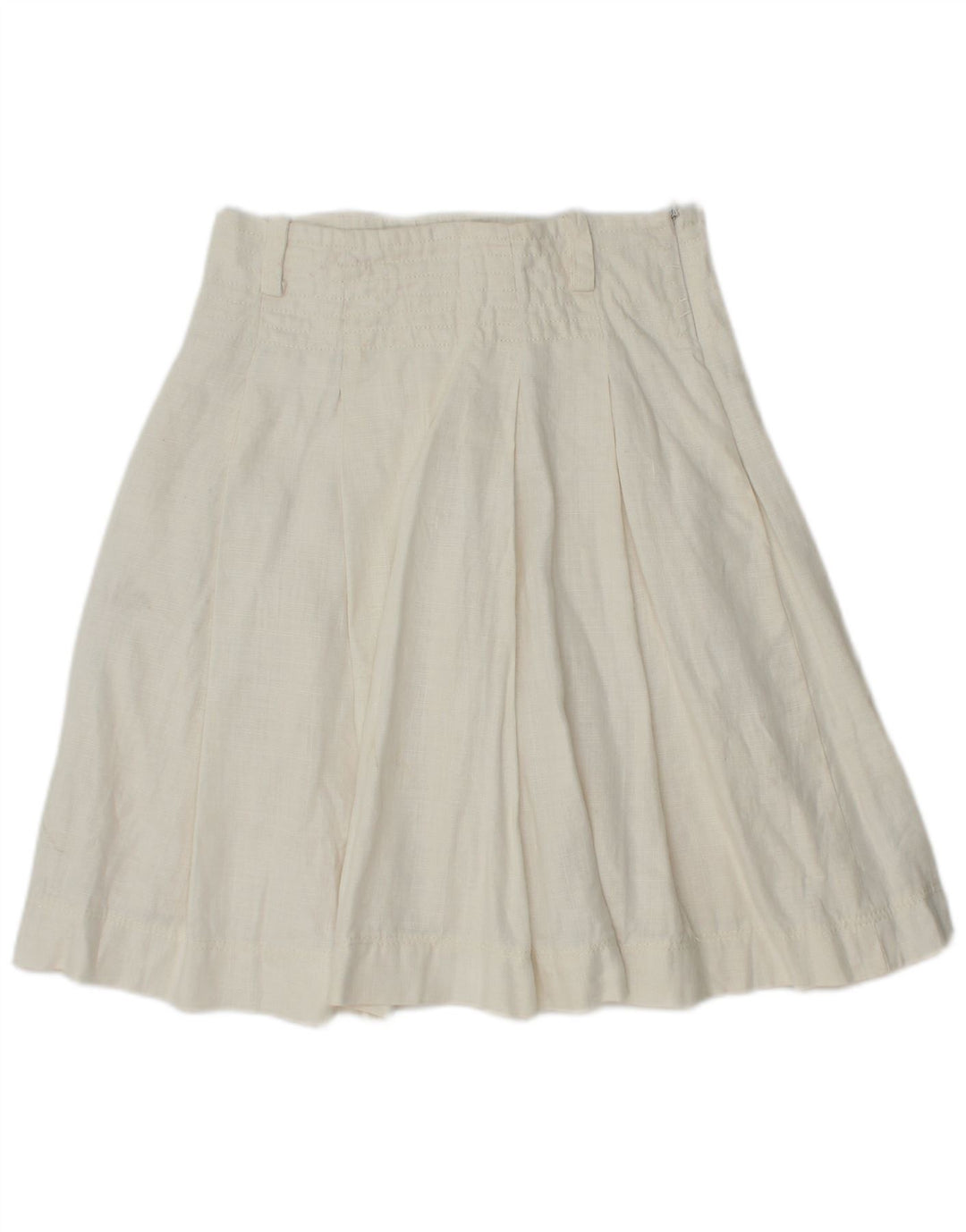 Fusta plisata dama Zara Mica W26 in alb