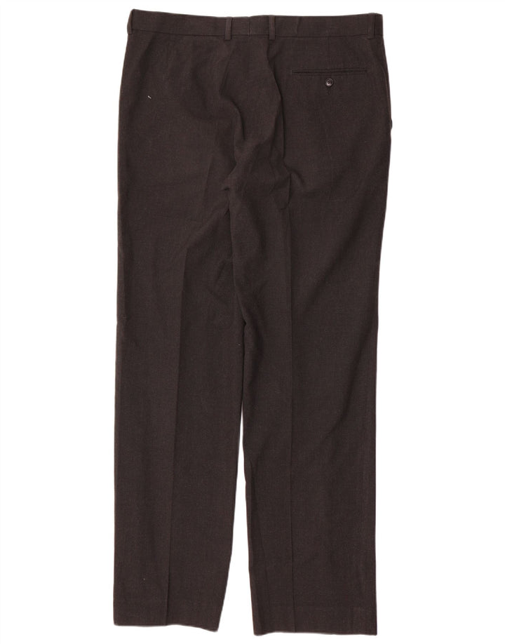 Marks & Spencer Pantaloni drepți pentru bărbați L36 L33 Poliester gri