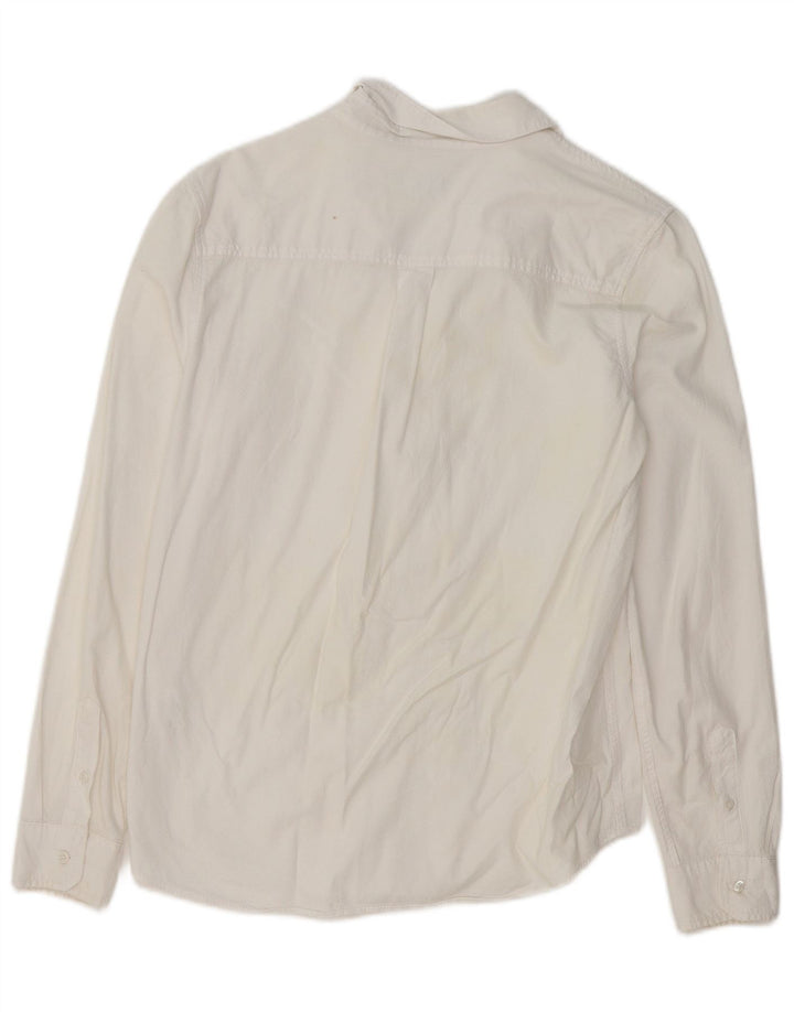 Cămașă BENETTON Băieți 13-14 Ani 3XL Bumbac Alb