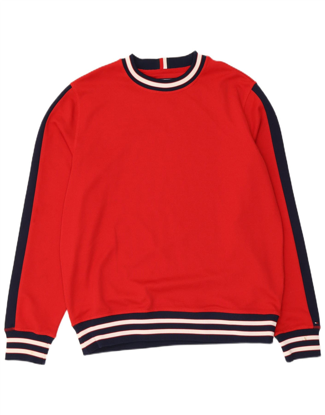 Hanorac pentru bărbați Tommy Hilfiger Pulover mare, roșu, poliester color bloc