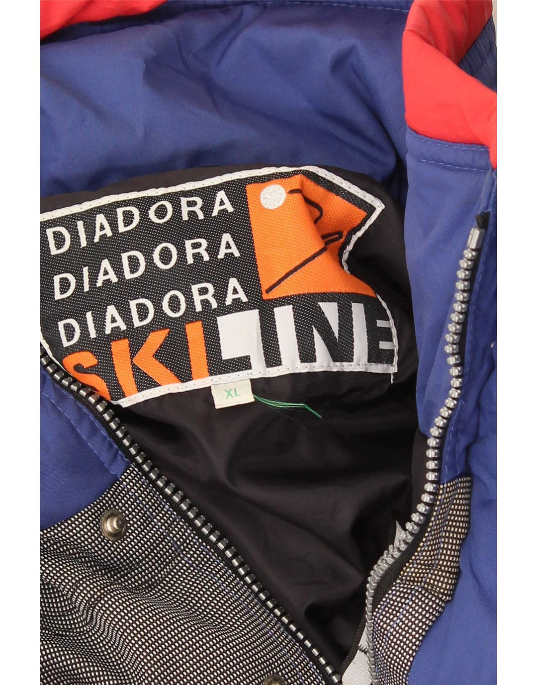 Salopetă de schi grafică Diadora pentru bărbați XL, albastru, bloc de culoare