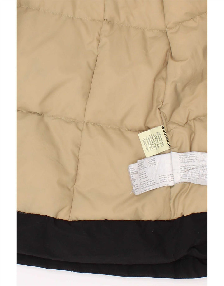 Jachetă căptușită pentru băieți Woolrich 9-10 ani, bumbac negru