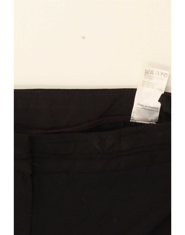 Marks & Spencer Pantaloni casual pentru femei cu picioare largi UK 10 Small W28 L31 Black