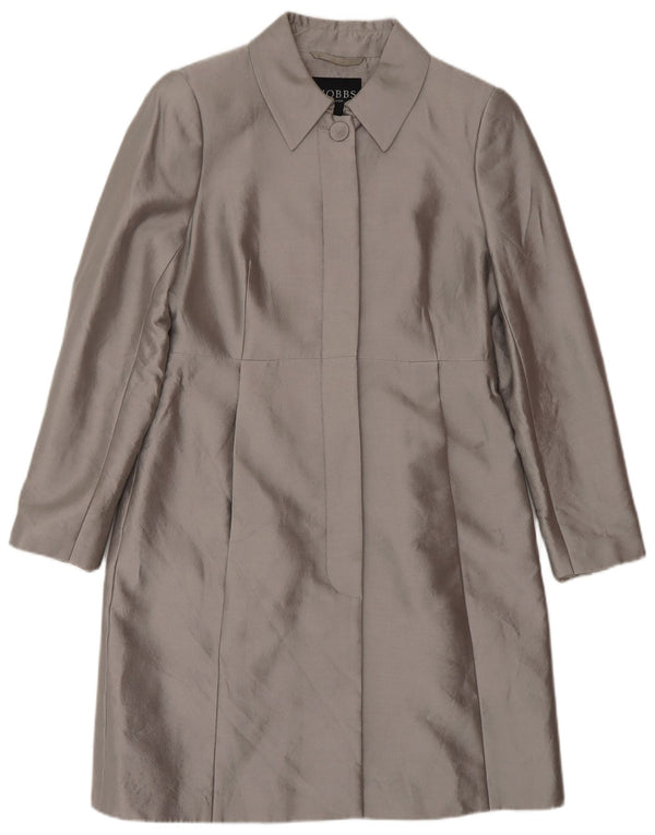 Pardesiu Hobbs pentru femei UK 10, lână gri mică