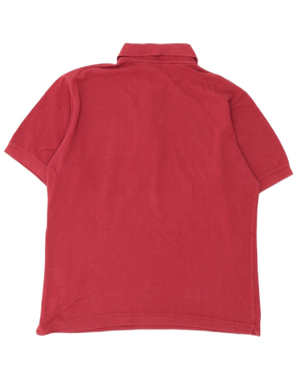 Kappa Mens Polo Shirt Small Maroon Cotton