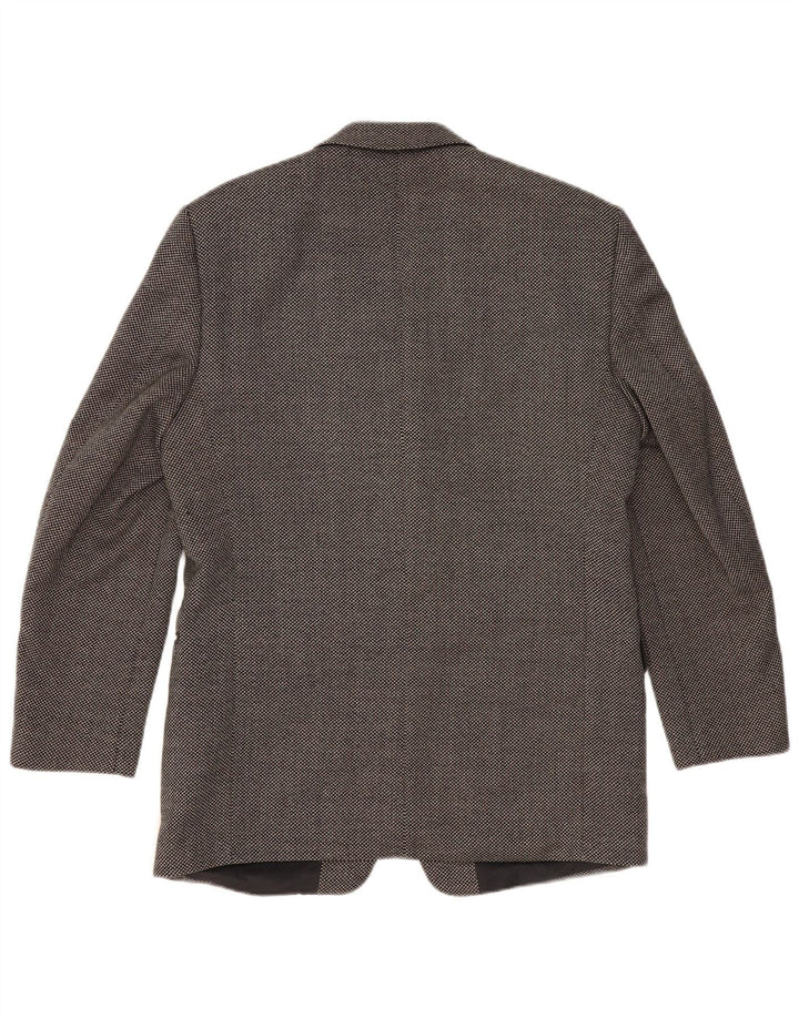 REDGREEN Jachetă pentru bărbați cu 3 nasturi EU 50 Lână mare cu pete gri