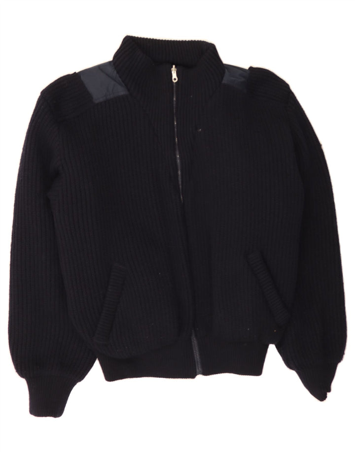 OURAGAN Mens Reversible Bomber Windbreaker Jacket IT 52 XL Navy Blue Vintage Ouragan and Second-Hand Ouragan from Messina Hembry 