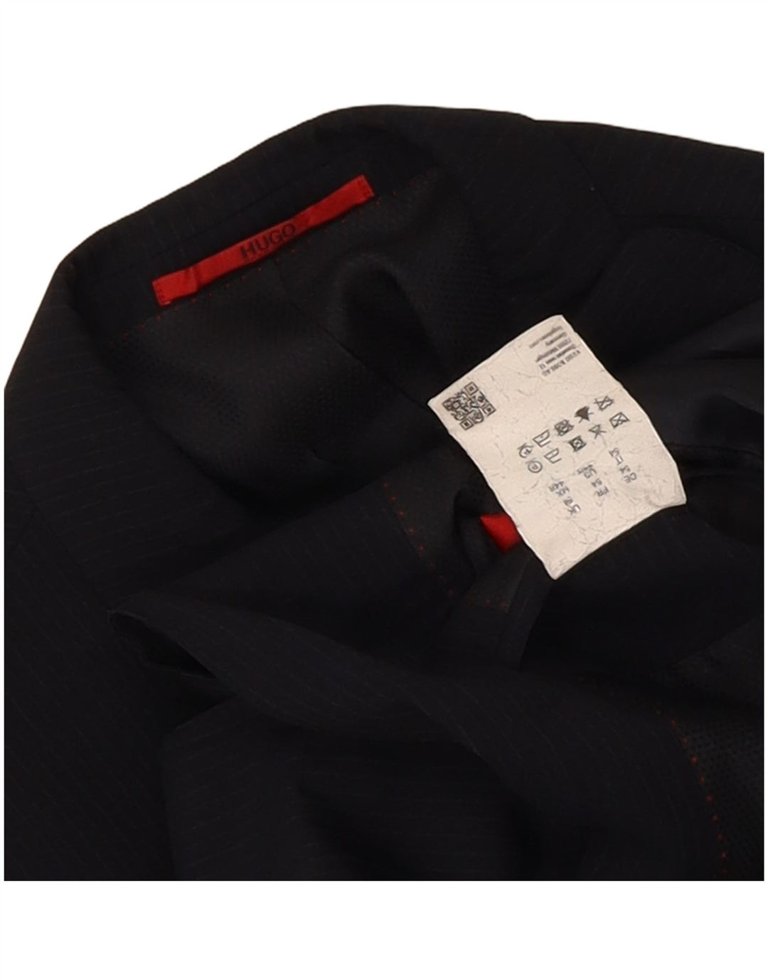 Blazer pentru bărbați Hugo Boss, cu 2 nasturi, Marea Britanie 54 2XL, bleumarin, cu dungi