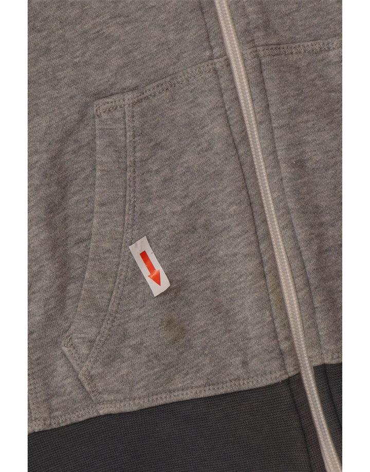 Pulover Nike pentru fete, cu fermoar, 10-11 ani, bumbac, gri mediu