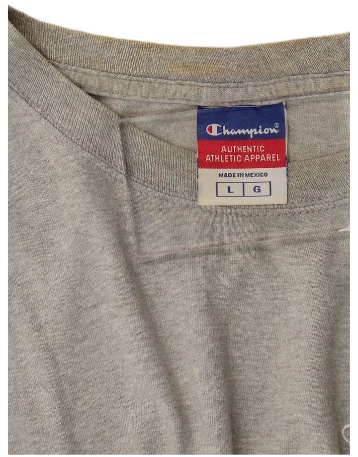 Tricou pentru bărbați CHAMPION Top mare, gri bumbac cu pete