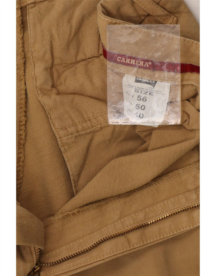 CARRERA Pantaloni chino drepți pentru bărbați W34 L26 bumbac bej