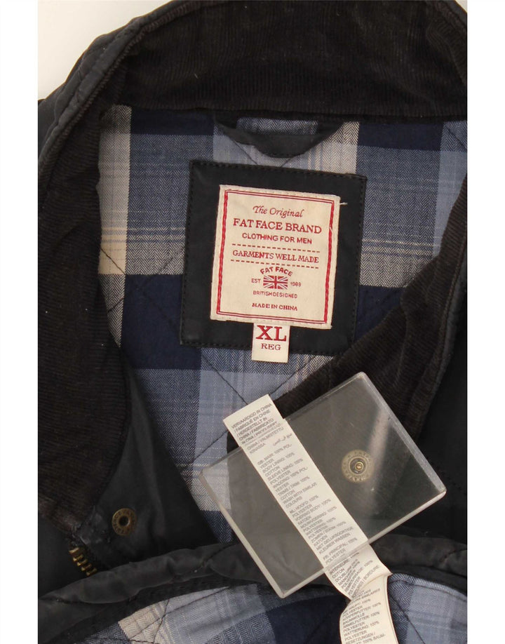 Jachetă matlasată pentru bărbați Fat Face UK 42 XL Bumbac bleumarin